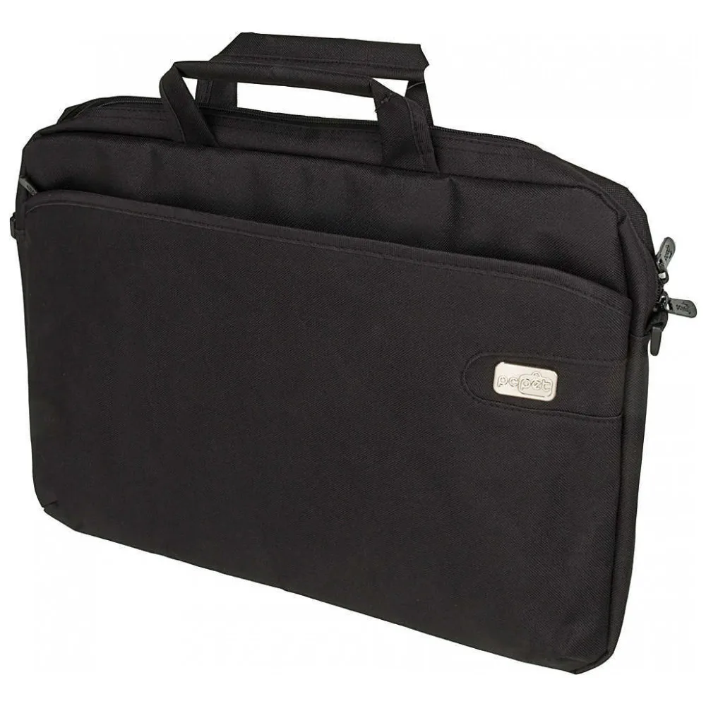 Сумка для ноутбука PC Pet 600D, нейлон, черный, 15.6"
