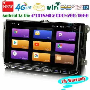 

9"Bluetooth Auto Radio Multimedia Player Android 9.0 DAB+WIFI GPS SAT Navi for VW T5 Transporter Polo Passat Caddy Sharan Jetta
