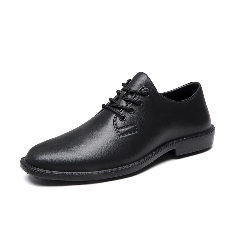 Men Casual Leather Shoes 2021 Autumn Fashion Male Breathable Zapatos Tennis Homme Boys Walking Footwear Black