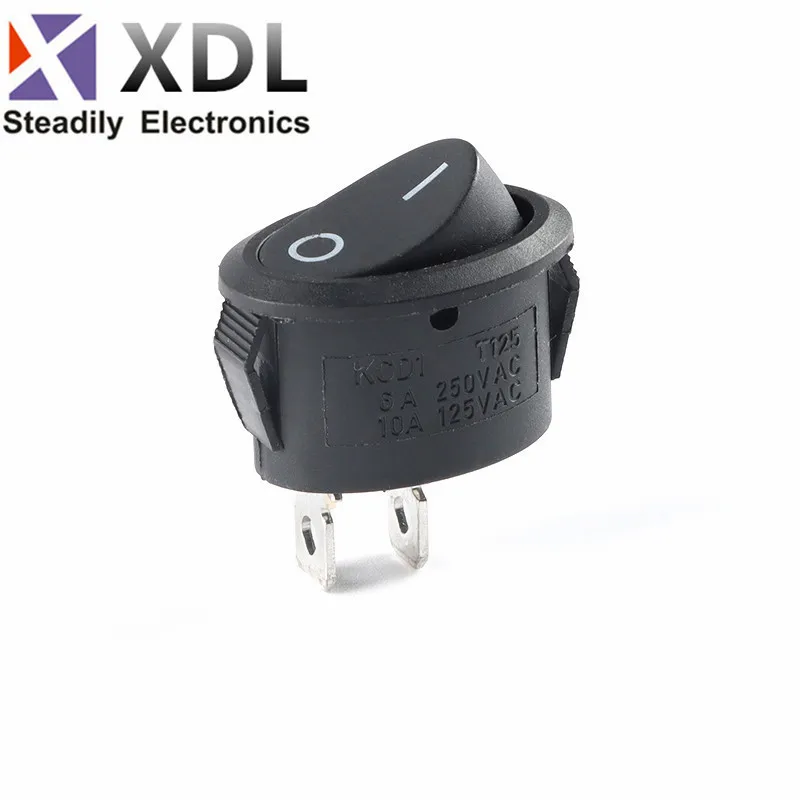 10 шт. 2 положения контакта мини-флейта черный ON-OFF AC 6A 250V 10A 125V | Обустройство дома