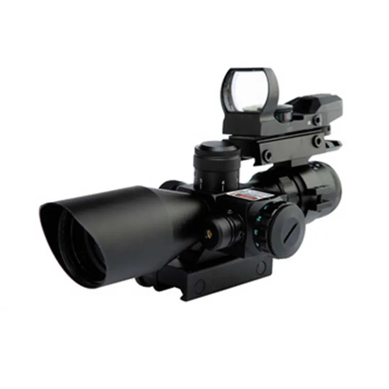 

Military Hunting 4 Reticle Holographic Sight 2.5-10x40 Red Laser Rifle Scopes