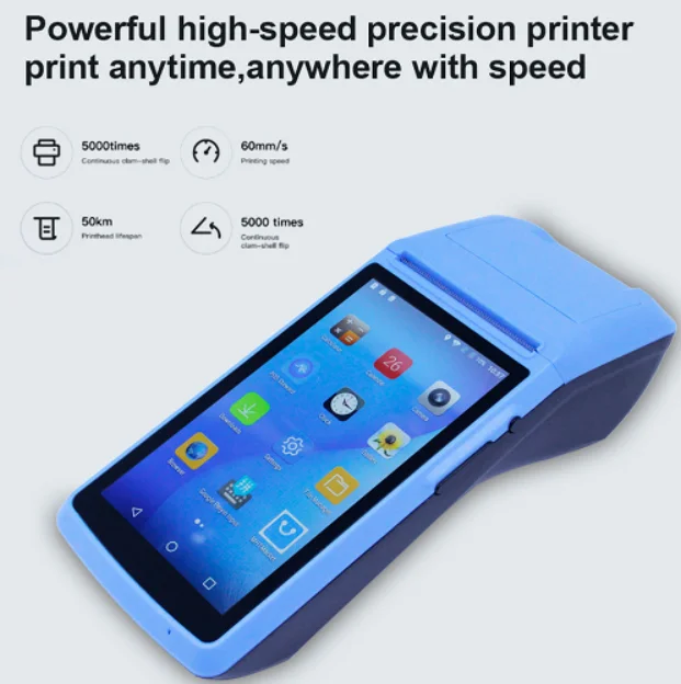 Веха термопринтер чековый счет сенсорный экран Bluetooth wifi GPRS POS машина USB SM Android портативный беспроводной M1