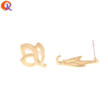 

Cordial Design 50Pcs 14*22MM Jewelry Accessories/Earring Stud/Matte Gold/Leaf Shape/Zinc Alloy/DIY/Hand Made/Earring Findings