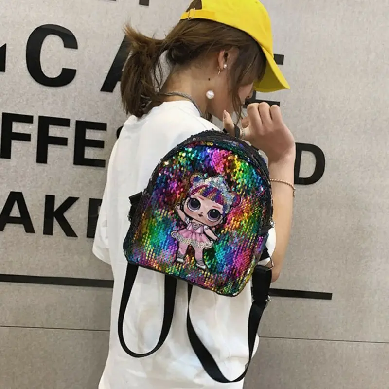 

Mini Sequins Backpack Women Bag Travel Backpack School Rucksack Girls Shoulder Bags /BY