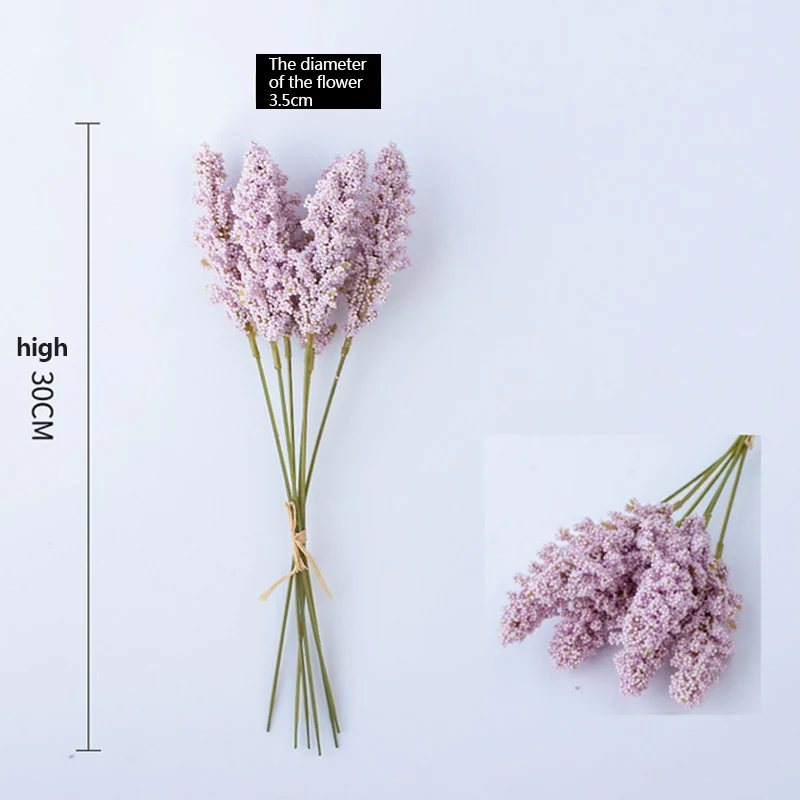 Purple Искусственные цветы для украшения мексиканского дома, декоративный Домашний Декоративный букет, 1 шт - Цвет: Purple