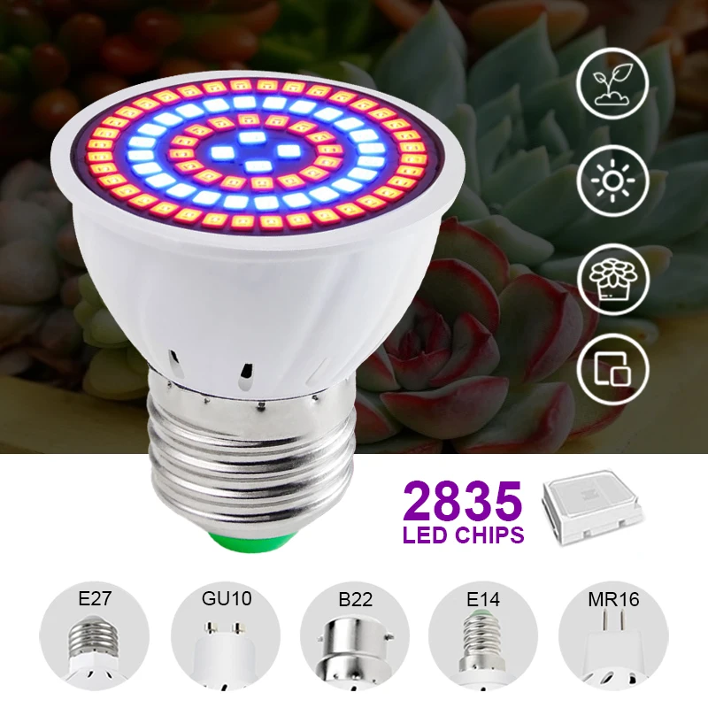 

Grow Lamp Indoor Lighting Hydroponic Greenhouse E27 Led Grow Light Full Spectrum Phytolamp For Plant Lamp Grow Tent Lights Bulb
