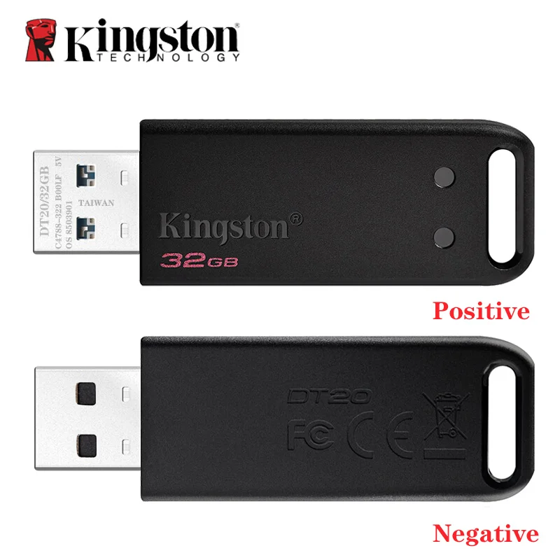kingston USB флеш-накопитель DataTraveler 20 флешка 32 Гб 64 ГБ флеш-накопитель USB 2,0 флешка карта памяти флеш-накопитель