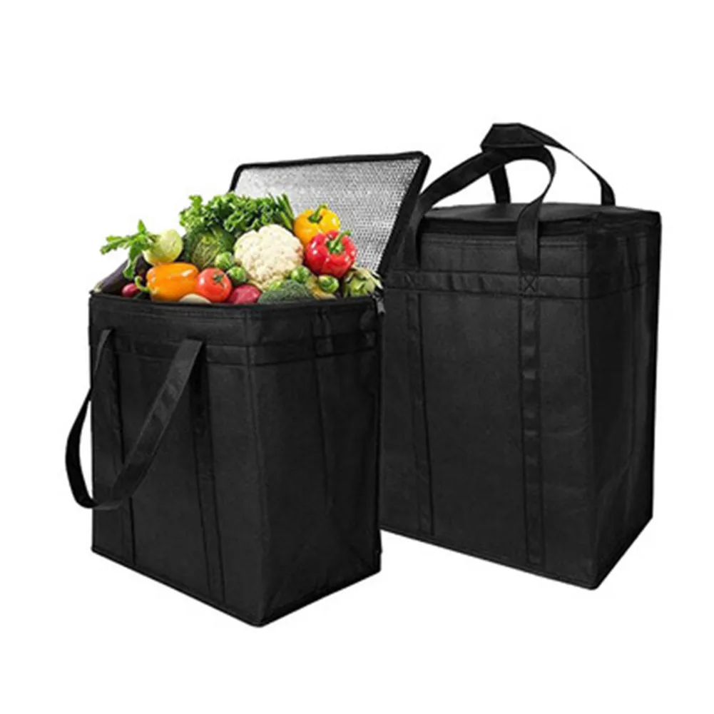 

Thicken Folding Fresh Keeping Waterproof Nylon Lunch Bag Cooler Bag For Steak Insulation Thermal Bag Insulation Ice Pack 4