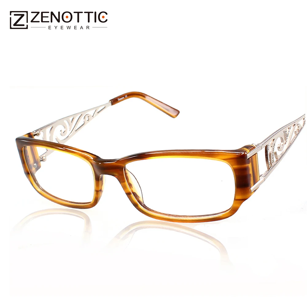 Женские оправы для очков ZENOTTIC роскошные трендовые со стразами 2019|designer spectacles|fashion
