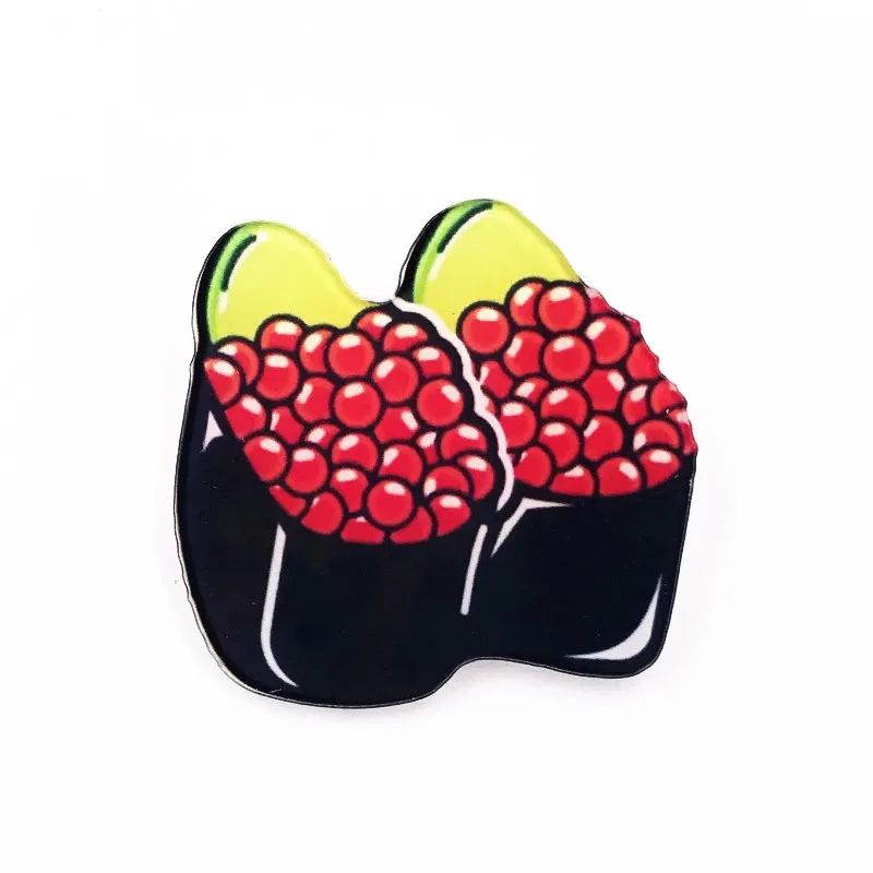 

1Pcs Yummy Sushi Cookie Kiyomi Brooches Badge Label Backpack Blouse Icon For Women Kids Pins Boys Girls Gifts