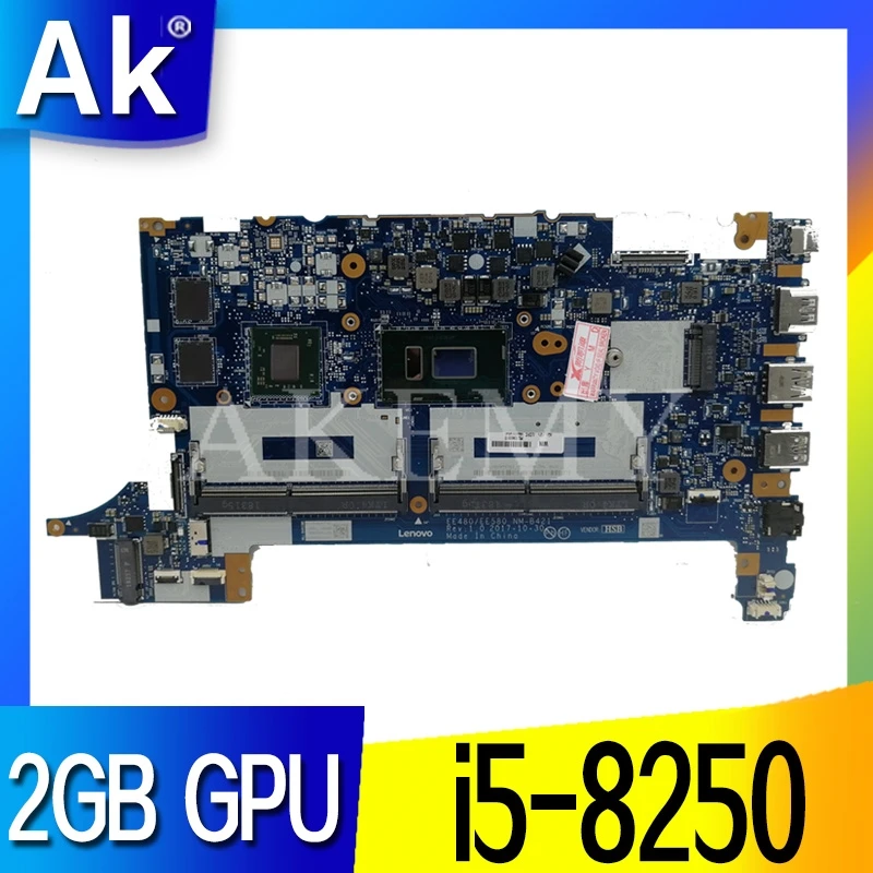 Akemy NM-B421 материнская плата для ноутбука ThinkPad E480 E580 01LW922 оригинальная материнская плата полностью протестирована с i5-8250/8350U 2 Гб