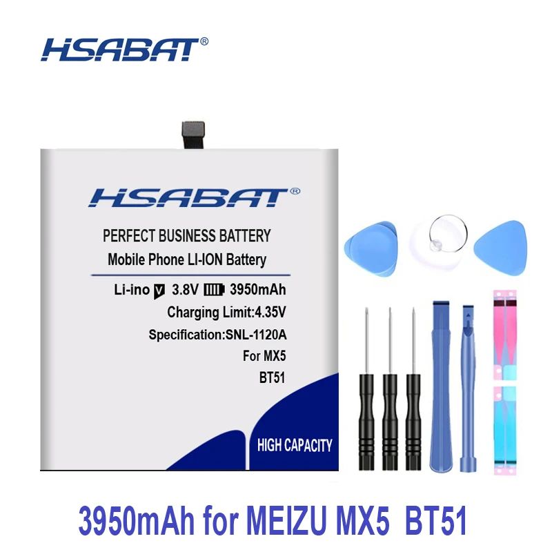 Аккумулятор HSABAT BT51 3950 мАч для MEIZU MX5 M575M M575U