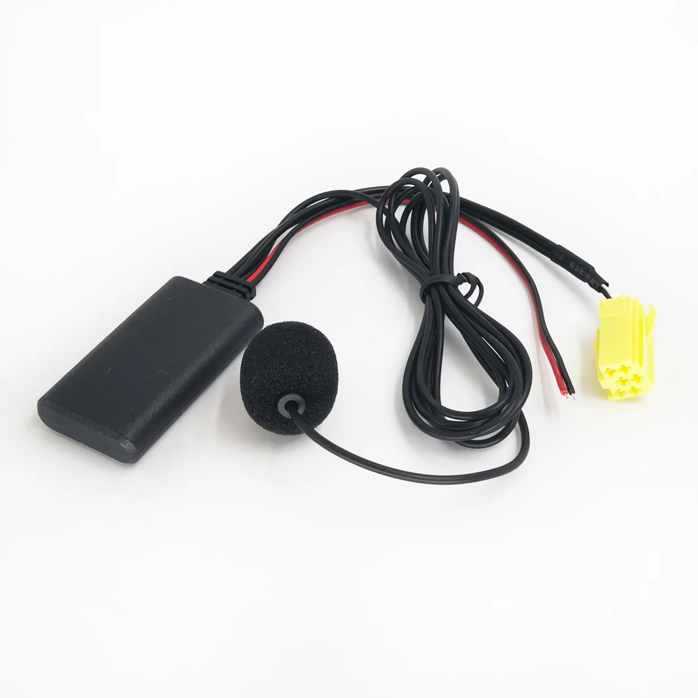 Biurlink 150CM Car Bluetooth Microphone Phone Call Handsfree Adapter Bluetooth Aux Input Audio Cable for Fiat Grande Punto