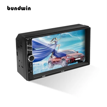 

bundwin Car Radio Handsfree 2 Din Auto 7" Bluetooth MP5 Player Multi Audio Playing Mode Support Siri Control With Camera