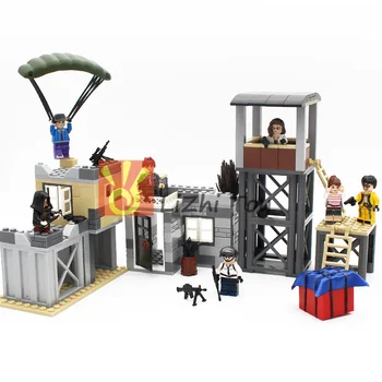 

MOC Bricks PUBGing Army Ww2 Soldier Building Blocks Military Series Military Swat Police Gun Weapons Army Soldiers