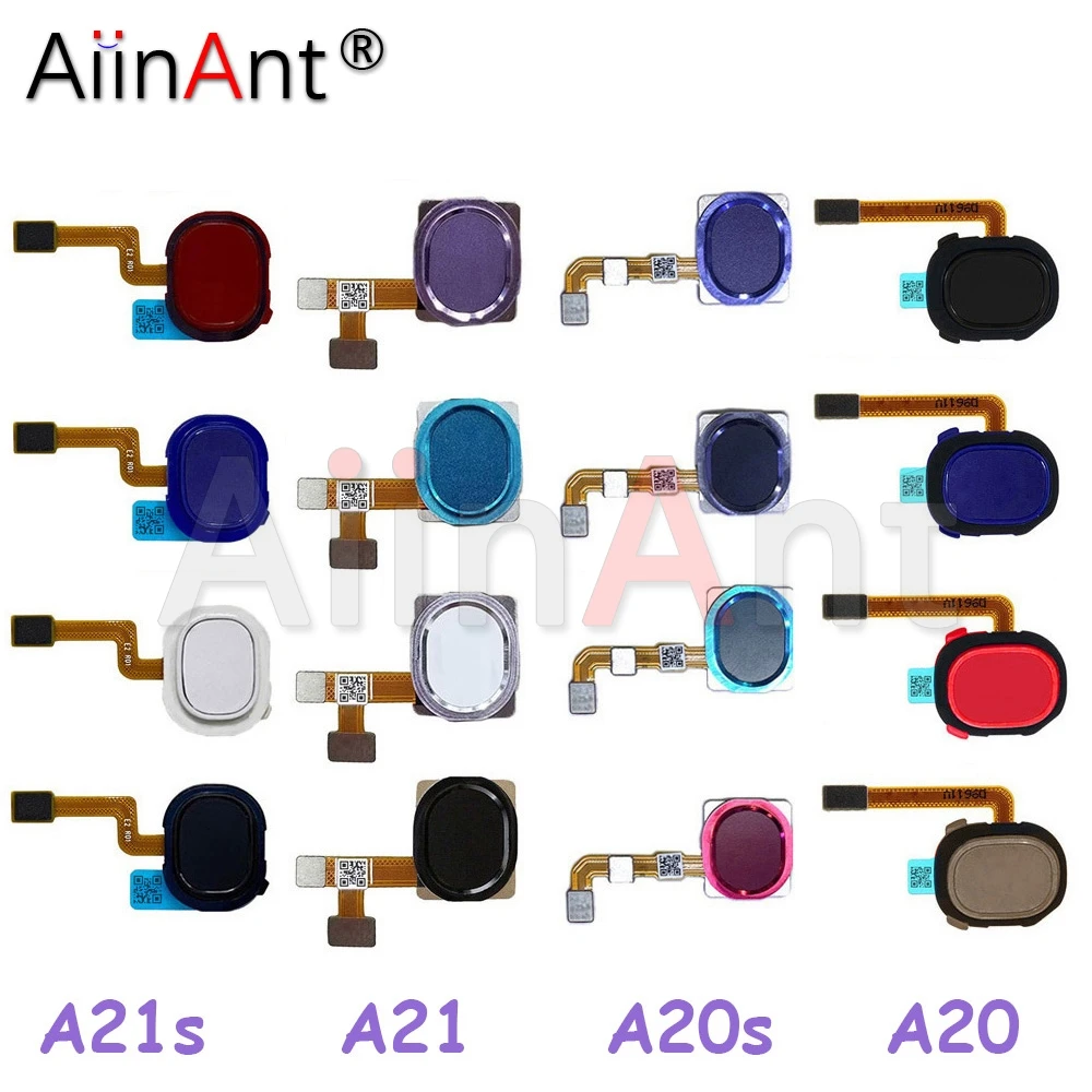 

Aiinant Back Button Touch ID Finger Scanner Fingerprint Sensor Flex Cable For Samsung Galaxy A20 A20E A20S A21 A21S A205F A207F