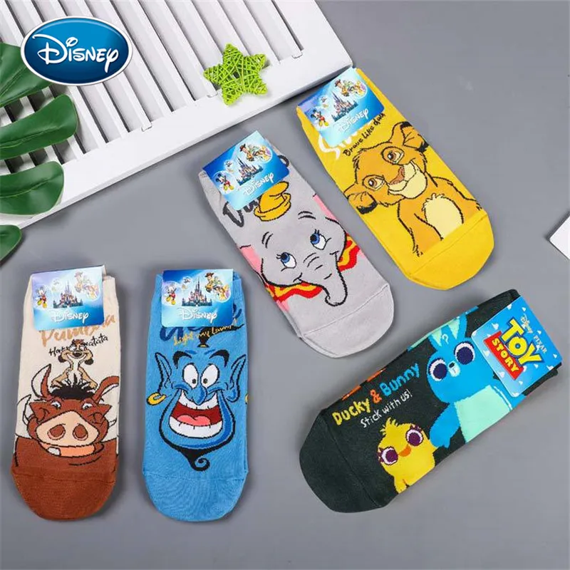 Disney 1 пара носков с принтом &quotКороль Лев: Симба/дикий кабан/Лампа Аладдина