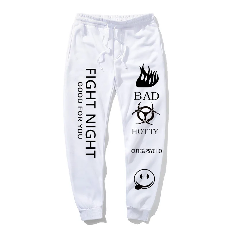 

Mens Pants Autumn Winter High Quality Casual Funny backwoods printed Men Joggers Sweatpants Plus Size Black Warm Trousers