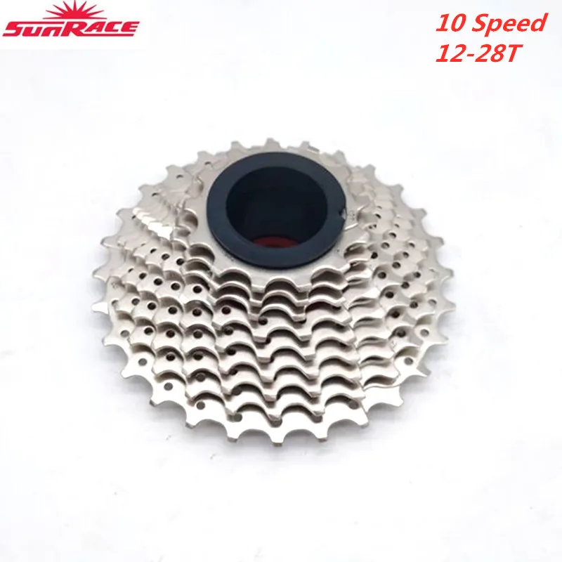 Sunracing CSRX0 Freewheel 10 speed 12-28T дорожная велосипедная кассета Freewheel Черный Серебряный велосипед запчасти