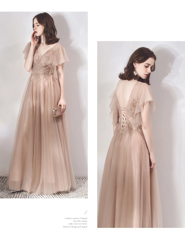 Новое поступление осенних платьев для выпускного вечера vestido de noiva sereia, вечернее платье из тюля, мягкое кружево с v-образным вырезом, кружево