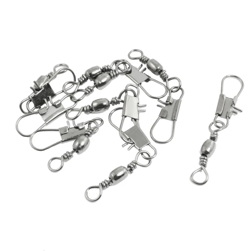 

1pcs Dark Gray Metal Fishing Lines for Hook Handle Rotating Connectors