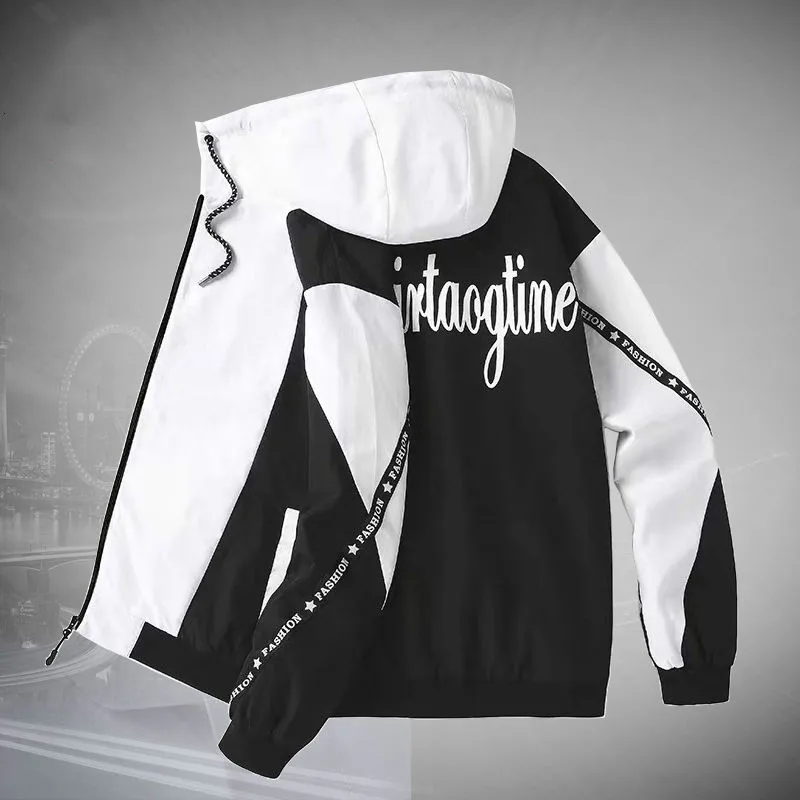

Men's Casual Sports Jacket Spring Autumn Jacket Male Students Korean Version of The Hooded Baseball Uniform Men's Clothing