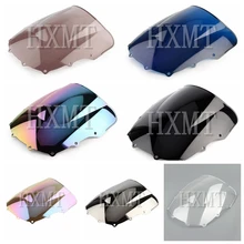 Для Kawasaki ZZR400 ZZR600 ZZR 400 ZZR 600 1993-2007 1993 1994 1995 1996 1997 1998 1999 2000 Черный лобового стекла