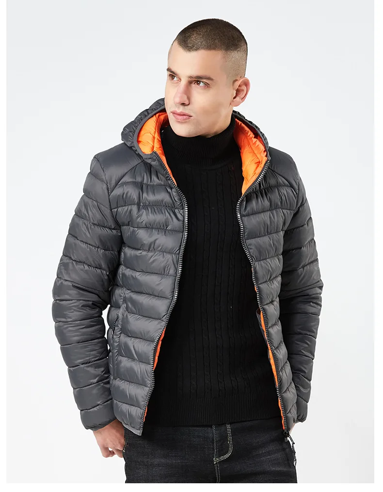 Misniki мужская зимняя куртка в уличном стиле с лентами пуховики легкие Пальто повседневные классические парки для мужчин JP53