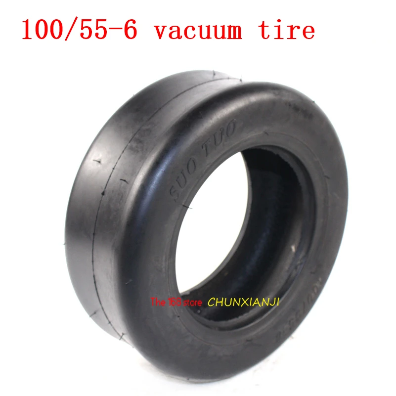 100/55-6 Slick вакуумная шина 10 дюймов бескамерная шина подходит для 6-дюймового ступицы электрический скутер Go Karts ATV квадроцикл внедорожный