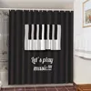 Piano Keys Shower Curtain Waterproof Polyester Fabric Music Lovers Bathroom Curtains with 12pcs Hook Ring douche gordijn zasłony ► Photo 2/6