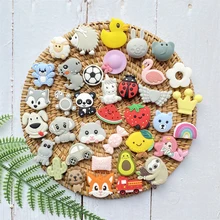 Lot de Pièces de Perles en Silicone de Dessin Animé pour Bébé, Pendentif à Mâcher avec Clip, Sucette, Bricolage, Bijouterie, Accessoire pour les Dents, Jouet 