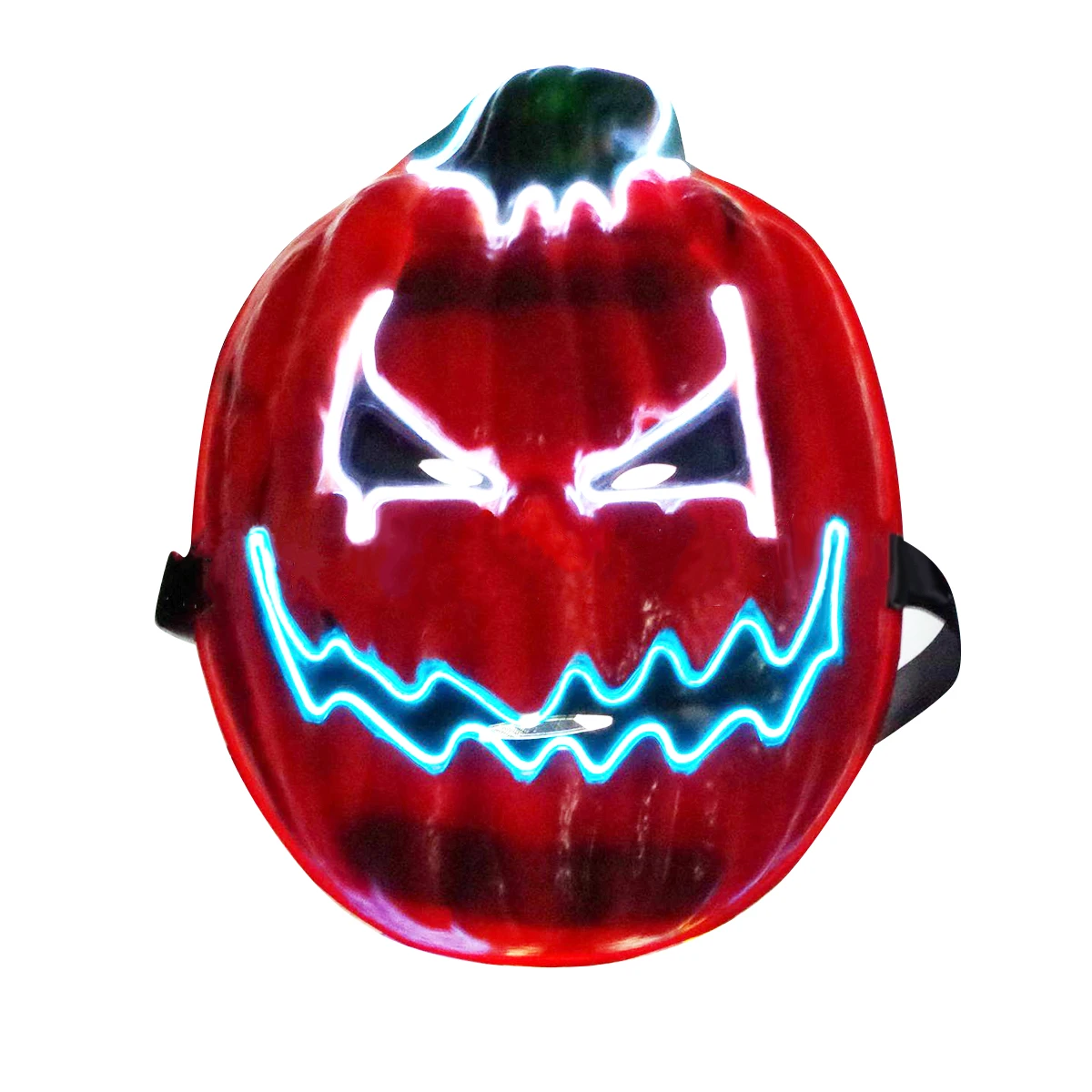 Светодиодная маска на Хэллоуин вечеринку маскарадные маски неоновые маски светится в темноте ужас Тыква светящаяся маска