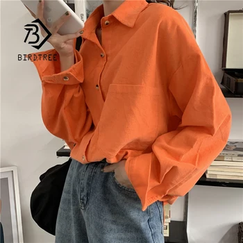 Image of Autumn New Women Solid Corduroy Batwing Sleeve Vintage Blouse Oversized Yellow Shirt Fall Casual Tops Feminina Blusa TF