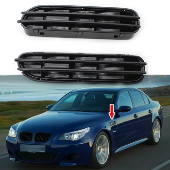 

M5 Auto Car Side Fender Air Flow Vents Grille Grill Protection w/ Mounting Bracket for BMW 5 Series E39 E60 E61 1991-2010