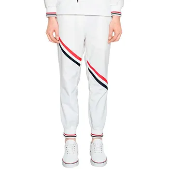 

2020 Fashion TB THOM Brand Sweatpants Men White Cotton Casual Sports Trousers Tracksuit Bottoms Striped Jogger Track Pants