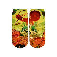 Tessffel Drop shipping Rick and Morti Anime Colorful 3D full Print Women/men/boy/girl Harajuku casual short ankle socks Style-1