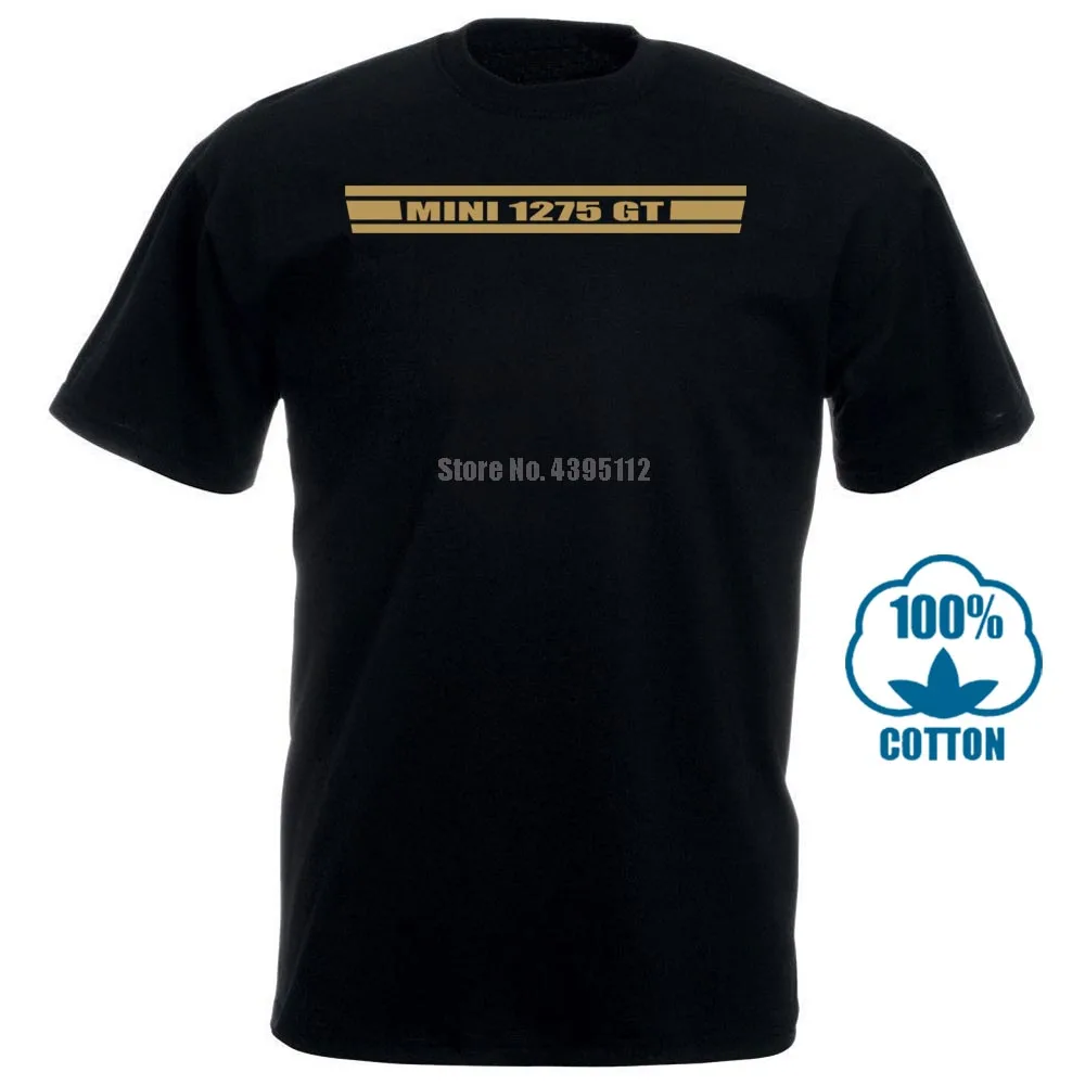 Mini 1275 Gt T Shirt Stripes Side Decal Retro Cool Cooper Austin Leyland Vintage New Shirts Funny Tops Tee 011868 | Мужская одежда