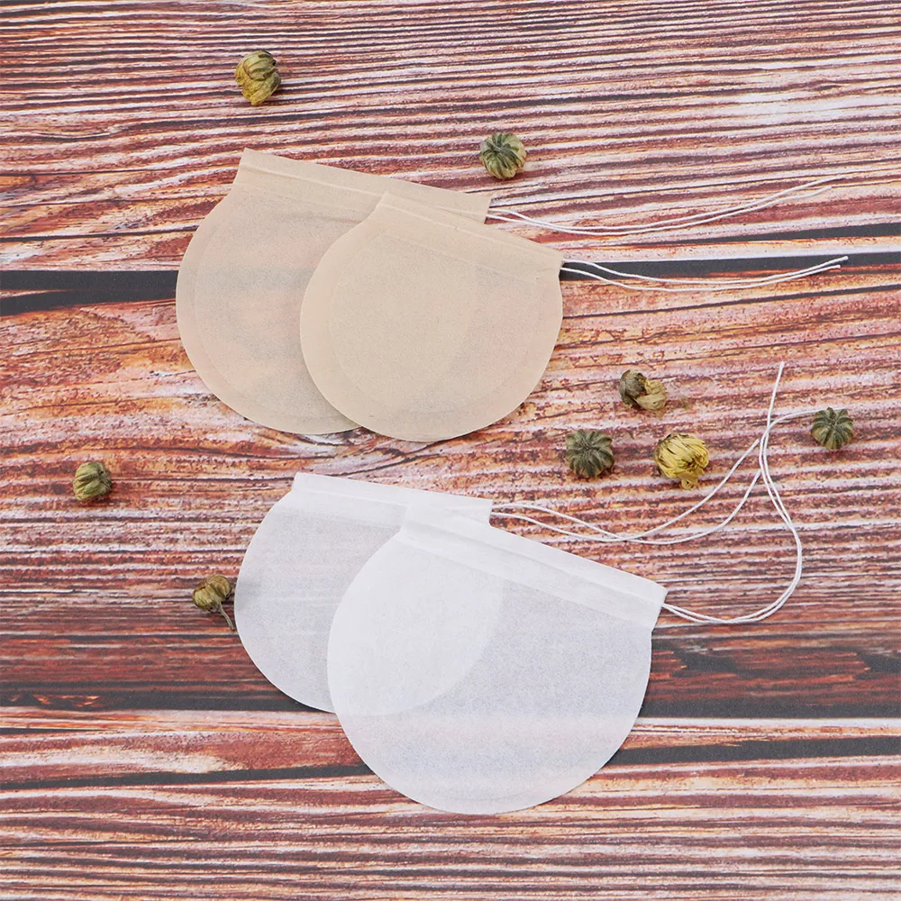100 Pcs/Lot Round Tea Bags Empty Scented Tea Filter Bag With String Tie Heal Seal Paper Teabags For Herb Loose Disposable,disposable tea bags,disposable tea filter bags