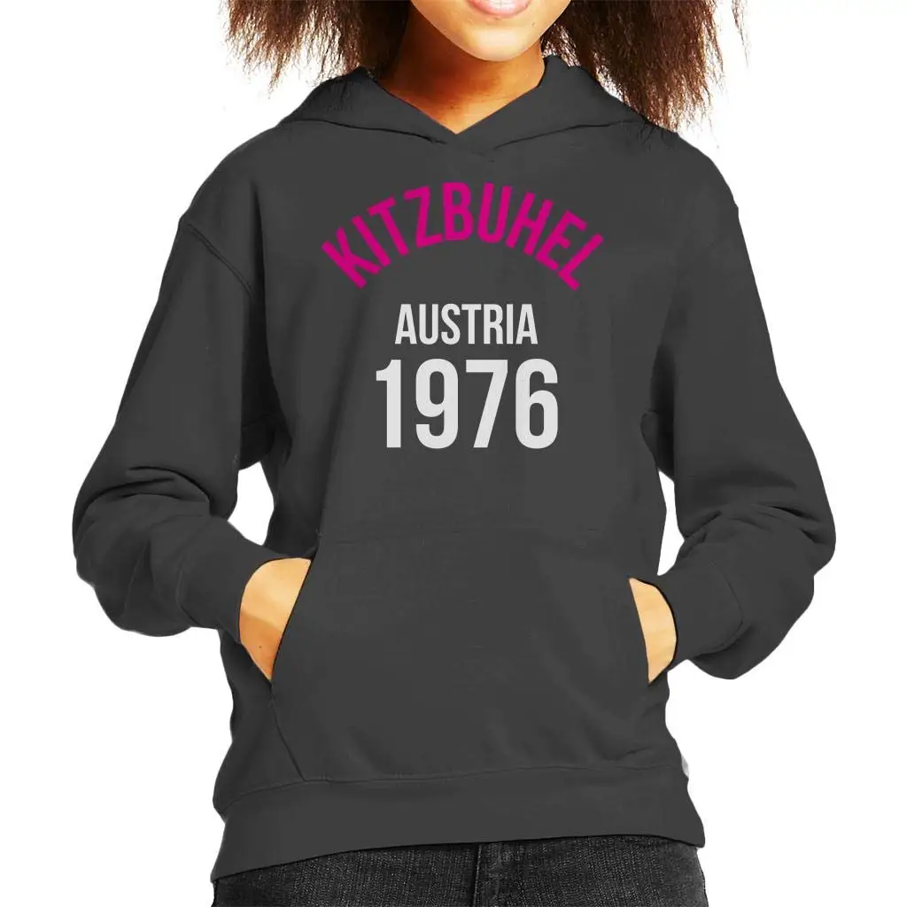 Kitzbuhel Австрия 1976 лыжный Детский свитер с капюшоном Унисекс Мужская Женская толстовка с капюшоном