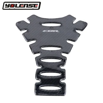 

Motorcycle Carbon Real Tank Pad Gas Fuel Sticker Decal Emblem Protector For HONDA CBR 600RR 1000RR CB650F CBR650F CB150R CB300R
