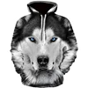 Новое поступление, модные мужские толстовки с 3D принтом волка, свободный крой, Осенний свитшот для мужчин, уличная одежда, толстовка, забавная брендовая Толстовка ► Фото 1/6