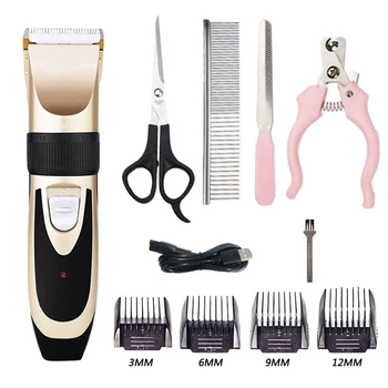

1Set 100-240V Professional Pet Dog Hair Trimmer Animal Grooming Clippers Cat Cutter Machine Shaver Electric Scissor Clipper