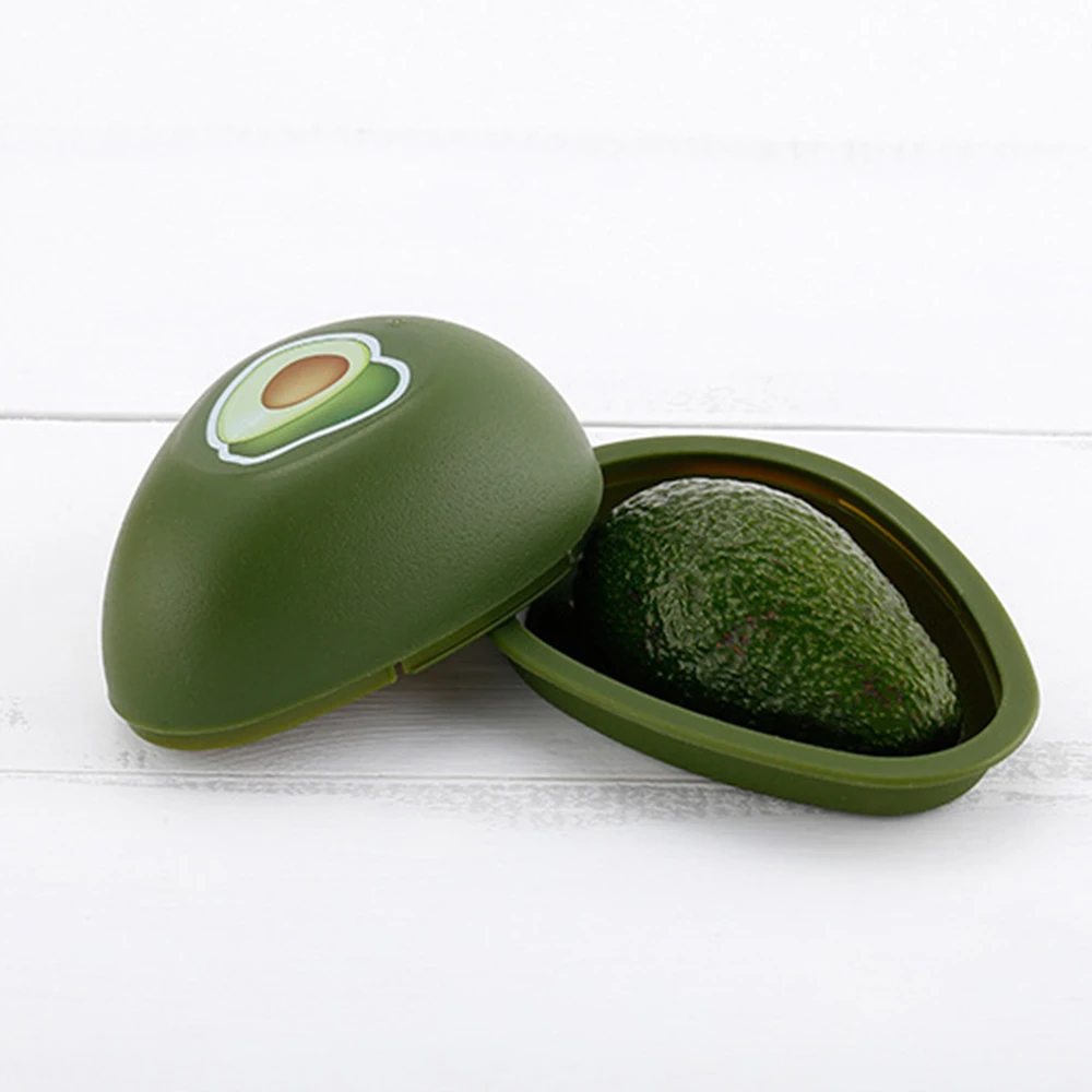 

2019 Fresh Storage Box Lemon Avocado garlic Plastic Vegetable Fruit Containers Kitchen Refrigerator Organizer Lemon Storage Case