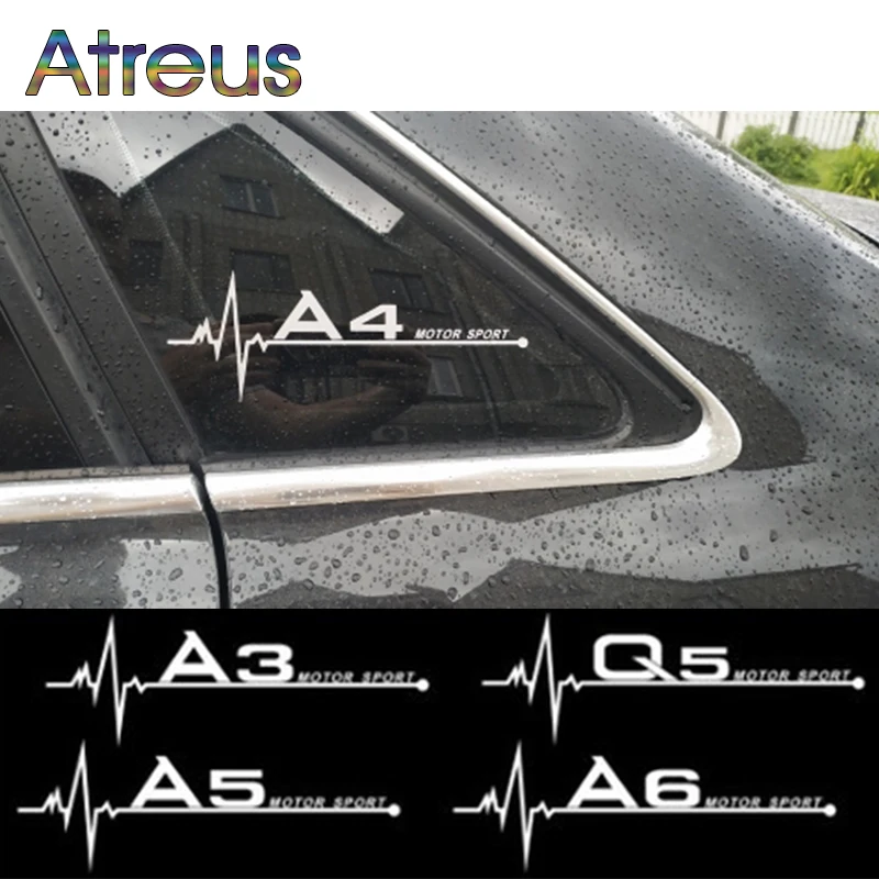 1 комплект наклеек на автомобильные окна для Audi A4 B8 B6 B7 B9 B5 Q7 A6 C5 C6 C7 C4 A3 8P 8V 8L A5 A7 A8 Q5 A1