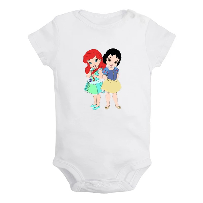 ieBaby2933W Милая одежда для маленьких принцесс; бальное платье-и лягушонок, Белоснежка, для новорожденных, для маленьких девочек Одежда для мальчиков короткий рукав ползунки Детские комбинезоны подарок - Цвет: ieBaby2933W