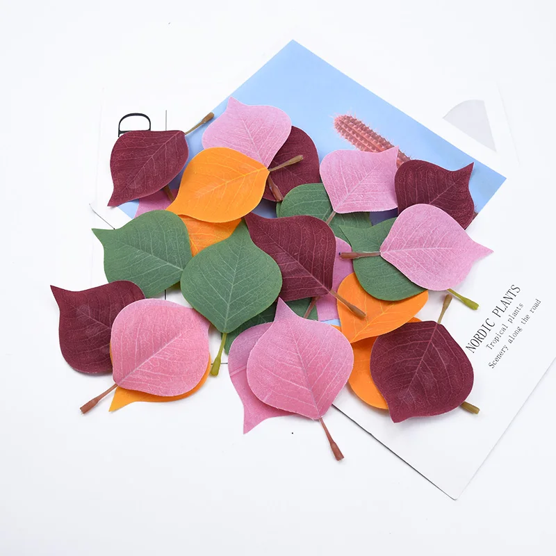 

50/100 Pieces artificial plants Silk rose leaf home decoration accessories wedding bridal accessories clearance christmas Leaves