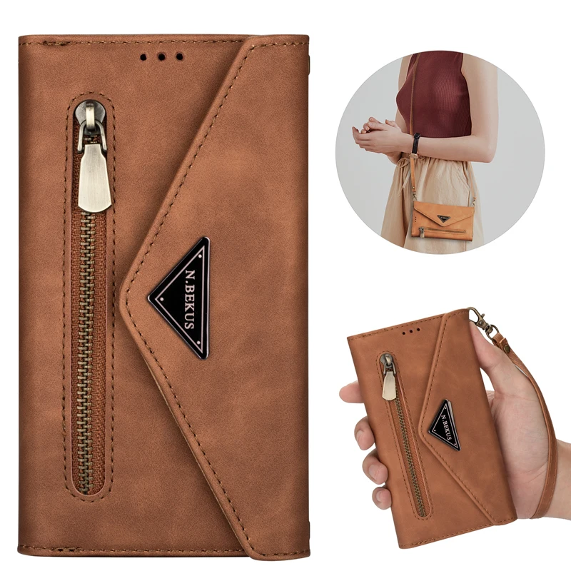 capa carteira com zíper para celular galaxy ultra fe plus atravessada