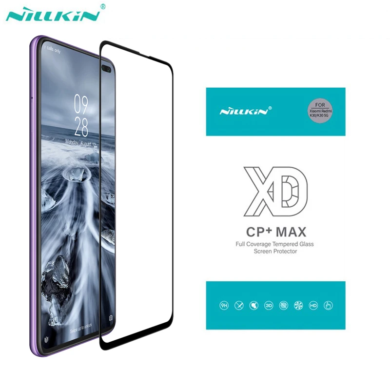 Для Xiaomi Poco X3 NFC X2 закаленное стекло Nillkin XD CP + MAX 9H Антибликовая полноэкранная