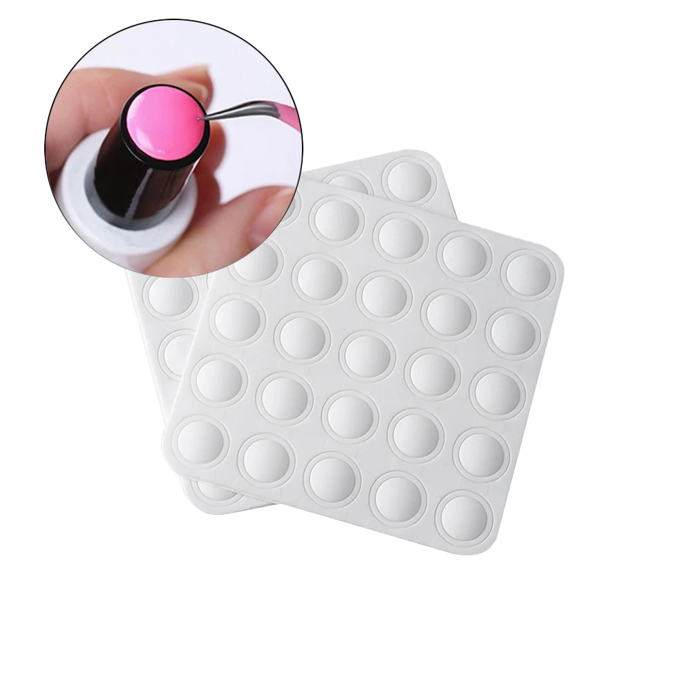

1 Sheet Nail Art Color Chart Card Sticker on Gel Nail Polish Silicone Nail Art Practice Tools UV Gel Polish Display Board