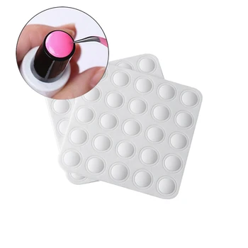

1 Sheet Nail Art Color Chart Card Sticker on Gel Nail Polish Silicone Nail Art Practice Tools UV Gel Polish Display Board
